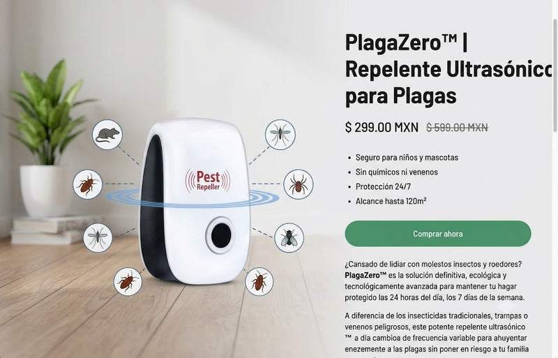 PlagaSafe Dispositivo